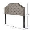 Queen/Full Killian Headboard Tufted Modern and Contemporary Upholstered Fabric Headboard-Christopher Knight Home - 3 of 4