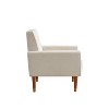 Vynxaria Accent Chair,Comfortable Armrests, Soft Fabric, Elegant Solid Wood Legs with Gold Finish - 3 of 4