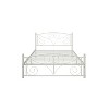 Racxily Metal Bed Frame, Unique Flower Design with Headboard & Footboard - 3 of 4