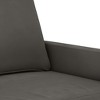 vidaXL Sofa Chair Accent Living Room Chair with Armrest for Leisure Velvet - Dark Gray 23.6" - 4 of 4