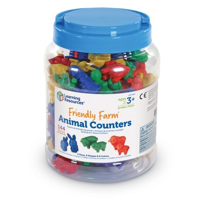 Learning Resources Friendly Farm Counters, Set of 144