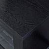 TIRAMISUBEST Black Wood TV Stand with Storage Cabinet - Mid-Century Modern Media Console for 55-65 Inch TVs - 4 of 4