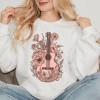 Simply Sage Market Women's Graphic Sweatshirt Pink Guitar Floral - 2 of 2