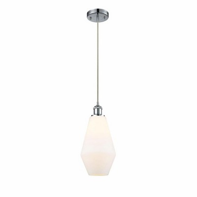 Cindyrella - 1 Light Cord Hung Mini Pendant In Industrial Style-14.5 Inches Tall and 7 Inches Wide