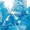 Northlight Pre-Lit Artificial Flocked Pine Christmas Garland - 9' - Sky Blue - Clear Lights - image 4 of 4