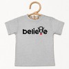 Believe Reindeer Antlers - Toddler Short Sleeve Tee - 2 of 2