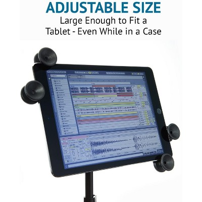 Black Adjustable 360° Swivel Tablet and Phone Holder