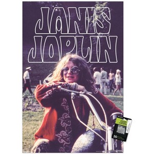 Trends International Janis Joplin - Motorcycle Unframed Wall Poster Prints - 1 of 4
