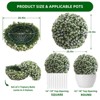 Artificial Topiary Balls Set of 2, Flower Topiary Balls Decorative Balls for Outdoor and Indoor, Wedding Decoration - 2 of 4