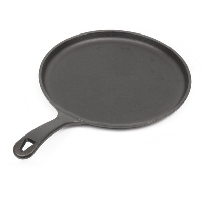 Barebones Black Cast Iron Skillet Griddle, 88.31 Ounces