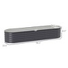 7.9' x 2' x 1.4' Galvanized Raised Garden Bed Kit, Metal Planter Box with Safety Edging - 3 of 4