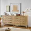 Vynxaria Natural  with rattan drawers Decorative Storage Cabinet with Rattan Doors - 4 of 4