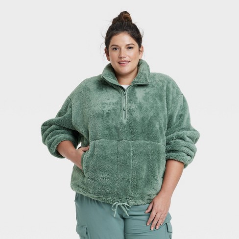Women's 1/2 Zip Fleece Pullover - Joylab™ : Target