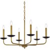 Elegant Lighting Cohen 30 inch pendant in black and brass - 3 of 4