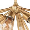 Vaxcel Estelle 6 - Light Flush Mount in  Natural Brass - 3 of 4