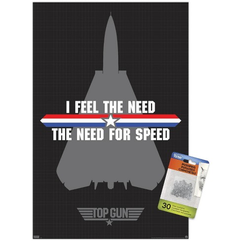 Trends International Top Gun: Maverick - Deck Unframed Wall Poster Print  Clear Push Pins Bundle 14.725 X 22.375 : Target