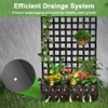 Metal Planter Box with Trellis, 71"x47"x12" Raised Garden Bed with Trellis & Wheels, Outdoor Garden Box with Privacy Screen & Drainage Holes - 4 of 4