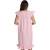 Dreamcrest Cap Sleeve Woven Nightgown with Floral Embroidery - Cute PJ Sleepwear - 3 of 3