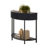 Rosary Blenn Half Moon Console Table with Drawer Storage - 4 of 4