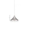 Toltec Lighting Vintage 1 - Light Pendant in  Aged Silver with 10” Aged Silver Cone Metal Shade Shade - 2 of 2