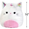 Squishmallow 16 Inch Large Carlita The Caticorn - Collectible Soft & Squishy Cat Unicorn Stuffed Animal Toy - Gift for Kids, Girls & Boys - 3 of 4