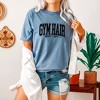 Simply Sage Market Women's Gym Hair Varsity Short Sleeve Garment Dyed Tee - 2 of 2