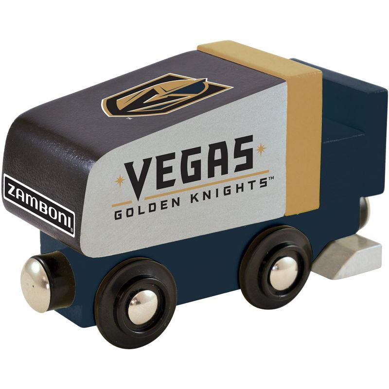 MasterPieces Officially Licensed NHL Las Vegas Golden Knights Wooden Toy Train Engine For Kids, 1 of 6