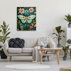 Stupell Industries Green & Pink Moth Pattern Canvas Wall Art - 2 of 4