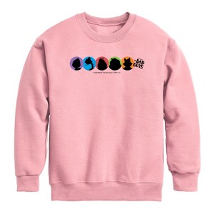 Boys' - The Bad Guys - Mr. Wolf and Friends Silhouettes Graphic Long Sleeve Fleece Sweatshirt - 1 of 3