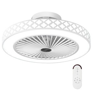 Tangkula Ceiling Fan w/ Lights & Remote 3000-6500K Modern Flush Mount LED Fan Light - 1 of 4