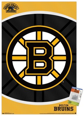 Trends International NHL Boston Bruins - Logo 14 Unframed Wall Poster Prints