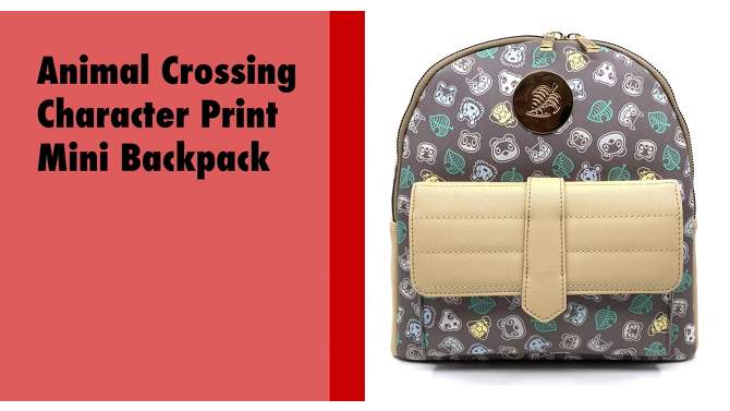 Nintendo Animal Crossing 11&#34; Mini Backpack, 2 of 12, play video