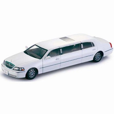 2003 Lincoln Town Car Limousine Vibrant White 1/18 Diecast Car Model by Sunstar