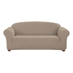 Linen Designer Suede Sofa Slipcover - Sure Fit