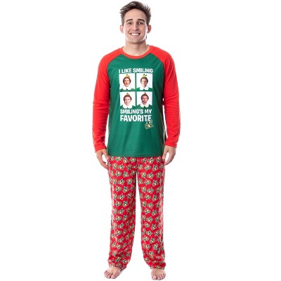 Elf The Movie Mens' Buddy I Like Smiling, Smiling's My Favorite Pajama Set Smiling's My Favorite