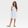 Girls' Sleeveless Knit Eyelet Dress - Cat & Jack™ - 3 of 3