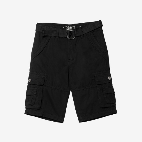 RAW X Boy's Belted Twill Cargo Shorts - image 1 of 4