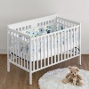 Sweet Jojo Designs Girl BreathableBaby Breathable Mesh Crib Liner Watercolor Floral Blue Pink White - 2 of 4