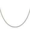 Black Bow Jewelry Men's 5mm, Sterling Silver Fancy Hollow Beaded Chain Necklace - 2 of 4