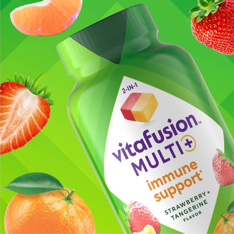 Vitafusion Multi+Immune Gummies - 90ct: Dietary Supplement with Zinc & Citrus Flavor, 90 Chewable Gummies, 2 of 10