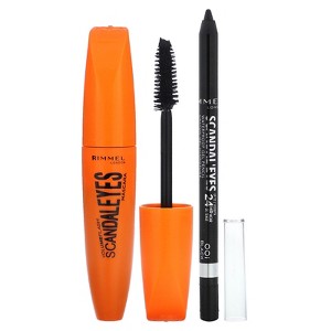 Rimmel London Scandal'Eyes, Mascara with Waterproof Kohl Kajal Eyeliner, 003 Extreme Black, 2 Piece Set - 1 of 3