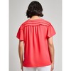 Jones New York Pleated Shoulder Flutter Sleeve Blouse - 3 of 3