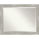 46" x 36" Dove Framed Wall Mirror Graywash - Amanti Art