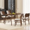 Tangkula Dining Chairs Set of 4 w/ Rubber Wood Frame Padded Seat Curved Back Living Room - 3 of 4