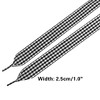 INSPIRE CHIC Wide Flat Checkered Fabric Ribbon Plaid Fantastic Shoe Laces for Sneaker Sport Shoes 2 Pairs - 3 of 4