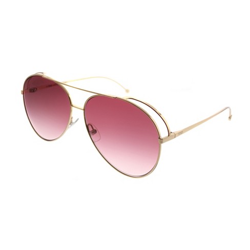 Fendi Run Away 000 3x Mens Aviator Sunglasses Rose Gold 53mm : Target