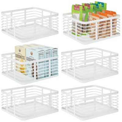 Sorbus Large Wire Pantry Baskets Metal Freezer Bin Organizer For Food  Pantry, Freezer, Kitchen, Basket Storage For Home, Bathroom, Closet (2-Pk  White) & Reviews