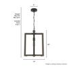 Hunter Fans 14" Woodburn Ceiling Light Noble Bronze Finish - Vintage Modern Pendant for Indoor Spaces - 4 of 4