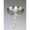 Progress Lighting Mast 1-Light Mini-Pendant, Brushed Nickel, Clear and Etched Glass Shade - 2 of 4
