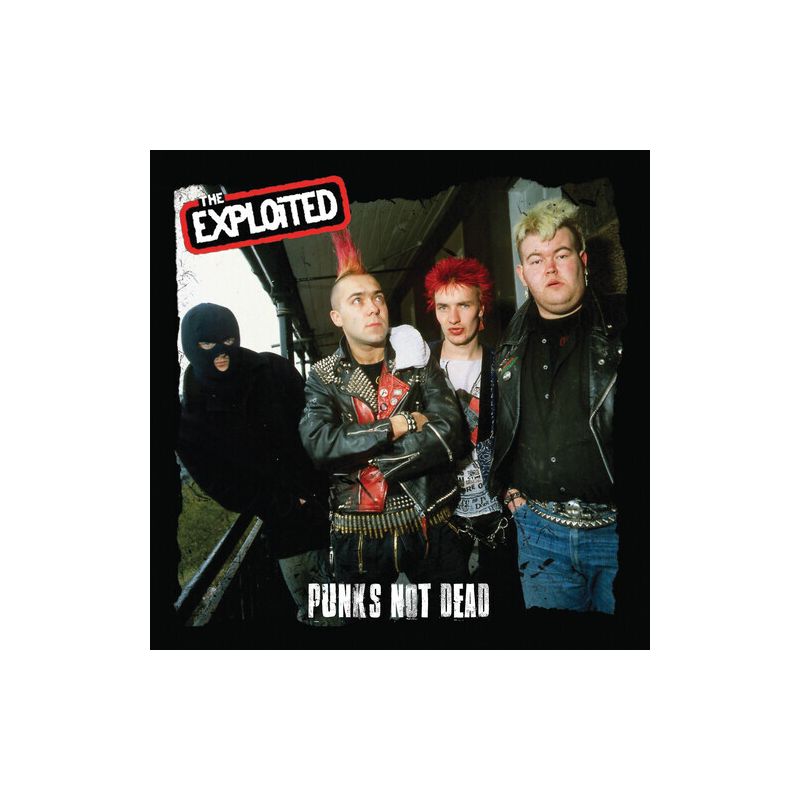 The Exploited - Punk's Not Dead - Red/black Splatter (vinyl 7 inch single), 1 of 2